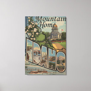 Toile Maison de montagne, Idaho - grandes scènes de