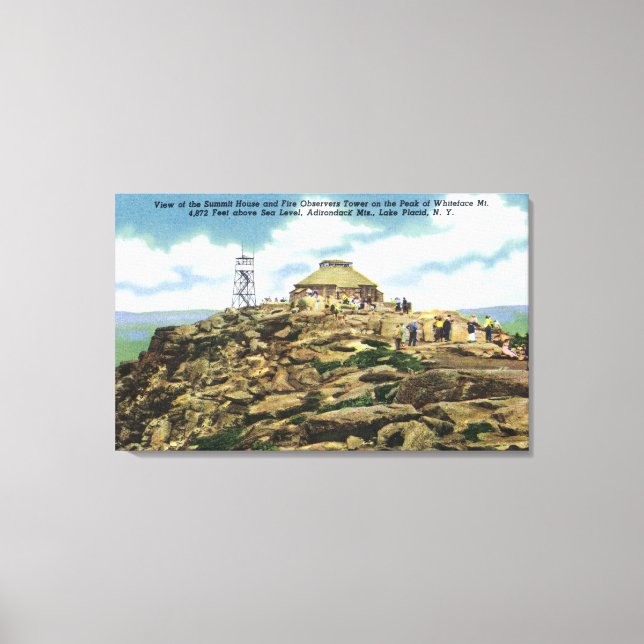 Toile Maison de sommet, Vue tour des observateurs des in (Recto)