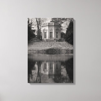 Toile Maison de thé Belvedere en noir et blanc