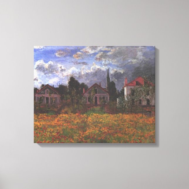 Toile Maisons à Argenteuil - Claude Monet - 1873 (Recto)