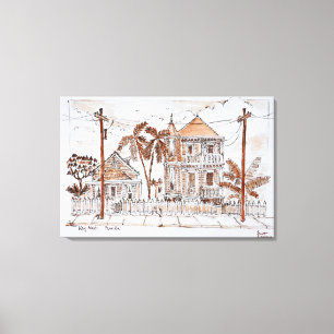Toile Maisons de conques de style victorien   Key West,