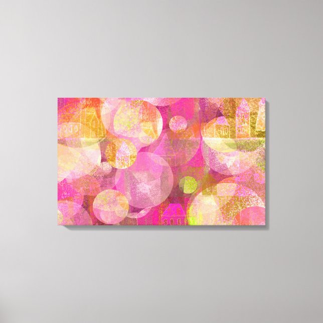 Toile maisons heureuses (Recto)