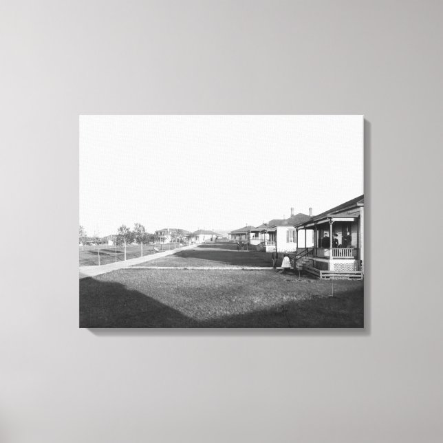 Toile Maisons militaires dans la zone résidentielle de F (Recto)