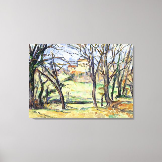 Toile Maisons Paul Cezanne Trees Près du Jas de Bouffan (Recto)