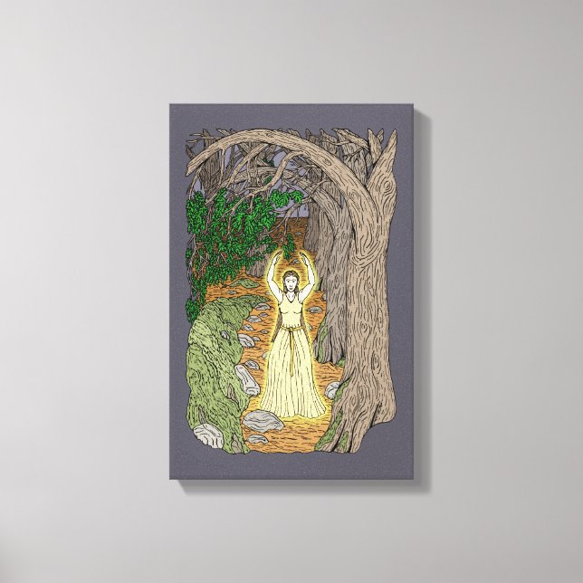 Toile Maîtresse Eldritch (Fairy Lady in Woods) (Recto)