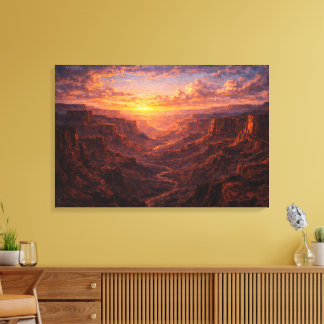 Toile Majesté du désert : Le Canyon Radieux