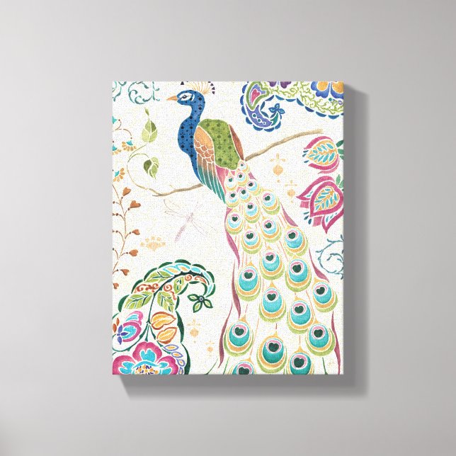 Toile Majestic Blue Peacock (Recto)