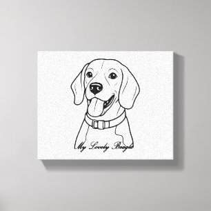 Toile Majestic Rottweiler Chien Art
