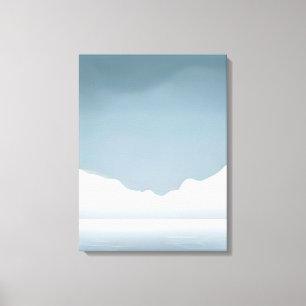 Toile Majestic Serenity - Paysage du lac Mountain