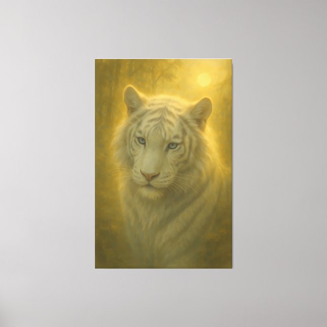 Toile Majestic White Tiger – Fine Art Print (Recto)