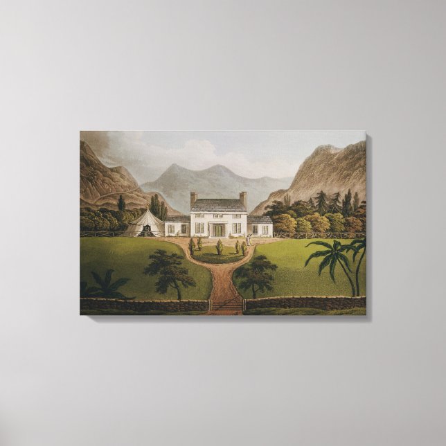 Toile Mal-Maison de Bonaparte à Sainte-Hélène, 1821 (Recto)