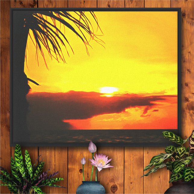 Toile Malecon Sunset 2441 Art Canvas Print (Créateur téléchargé)
