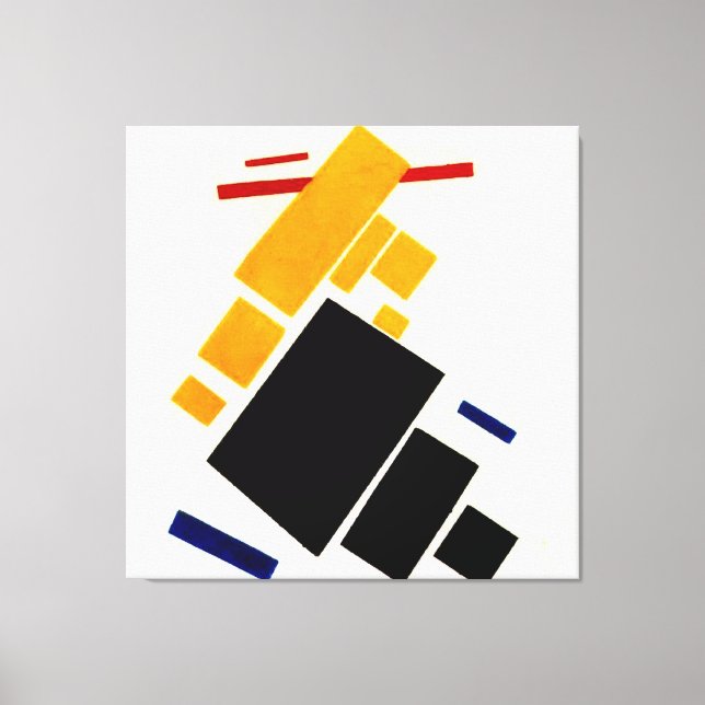Toile Malevich - Composition du suprématisme, avion (Recto)
