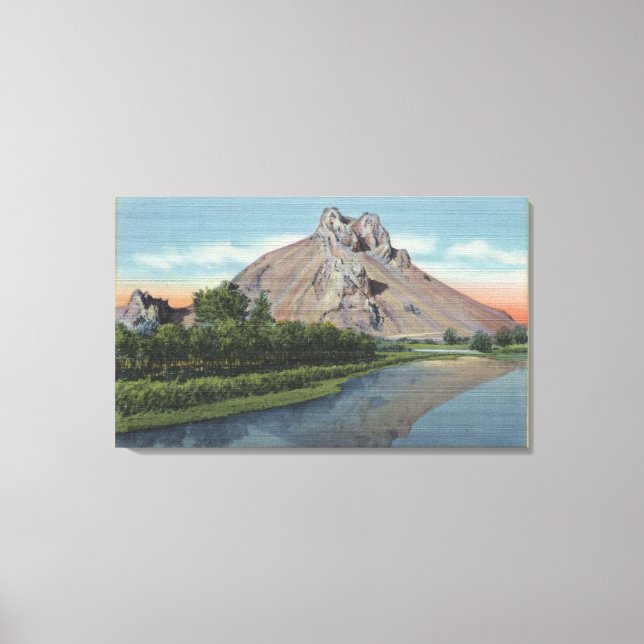 Toile Malheur Butte & River, vue sur l'Oregon (Recto)