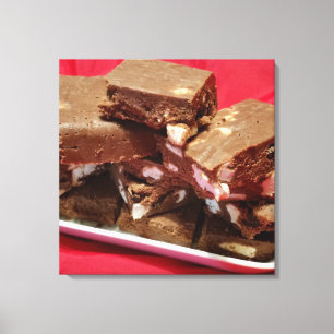 Toile maman guimauve au chocolat cerise fudge