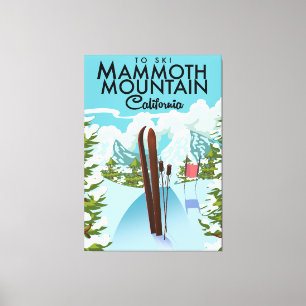 Toile Mammoth Mountain Californie pour skier