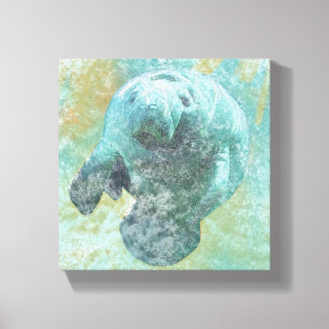 Toile Manatee Coastal Living Peinture (Recto)