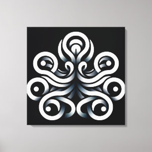 Toile Mandala abstrait géométrique sacré Zen minimal