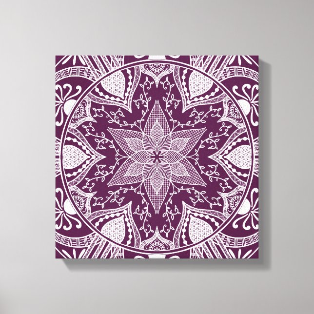Toile Mandala Blackberry (Recto)