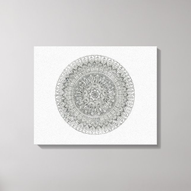 Toile Mandala Chakra (Recto)