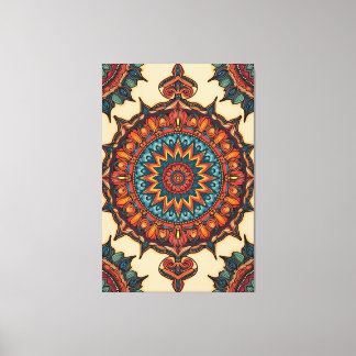 Toile Mandala coloré