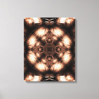 Mandala d'art fractal Amber Energy