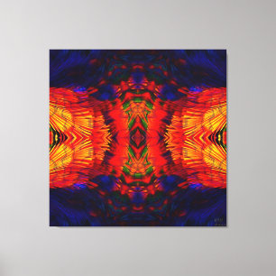 Toile Mandala de peyotl de coyote