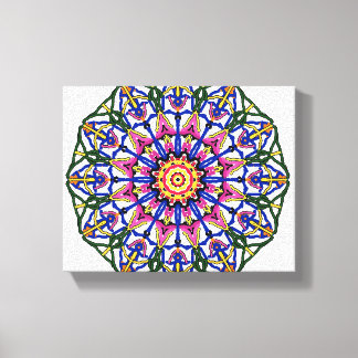Toile Mandala en fleurs