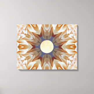 Toile Mandala Fleur de lune