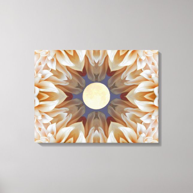 Toile Mandala Fleur de lune (Recto)