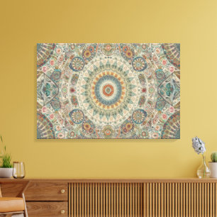 Toile Mandala Mosaic Wall Art