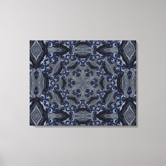 Toile Mandala Star Retro Hippie Trippy Boho Chic (Recto)