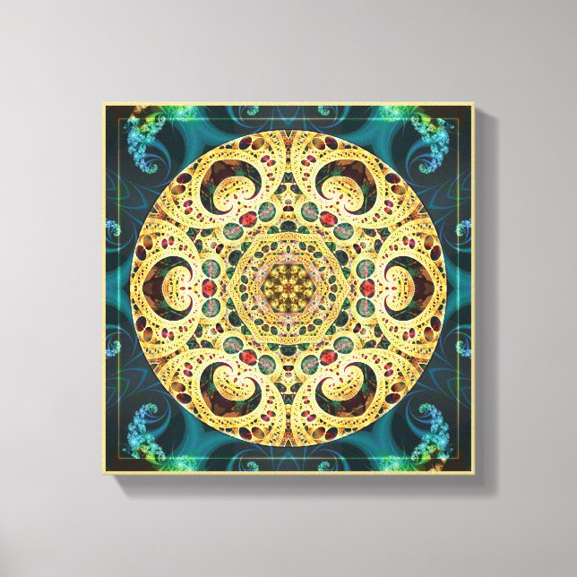 Toile Mandalas from the Heart of Freedom 22 Canvas Print (Recto)