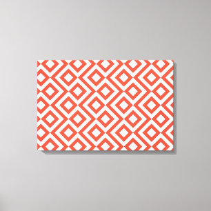 Toile Mander orange et blanc