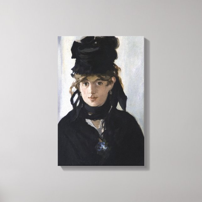 Toile Manet - Berthe Morisot avec un bouquet de violette (Recto)