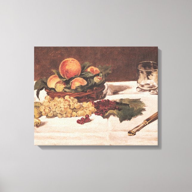 Toile Manet | Still Life : Fruit on a Table, 1864 (Recto)