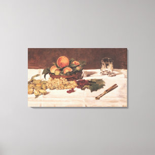 Toile Manet Still Life : Fruit on a Table, 1864