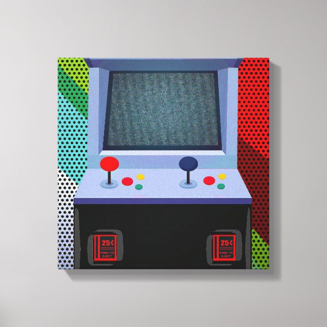 Toile Manette de jeu vidéo d'arcade décoration murale co (Recto)