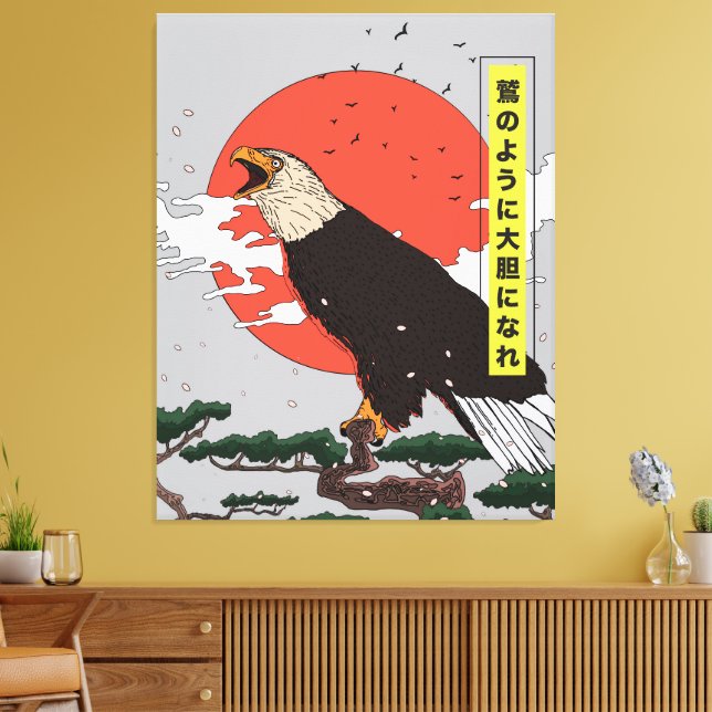 Toile Manga Aigle doré (Insitu(Salon))