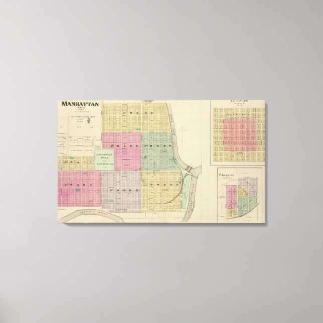 Toile Manhattan, Coronado, Towanda, Kansas (Recto)