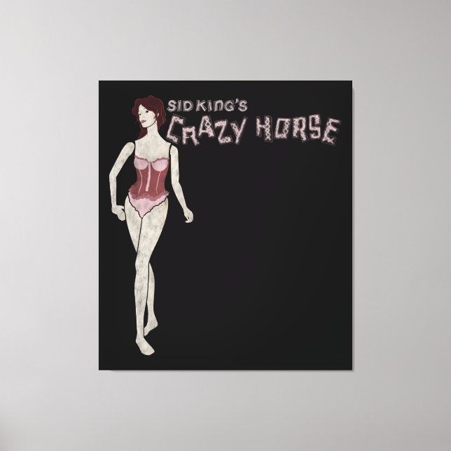 Toile mannequin à cheval fou de sid king (Recto)