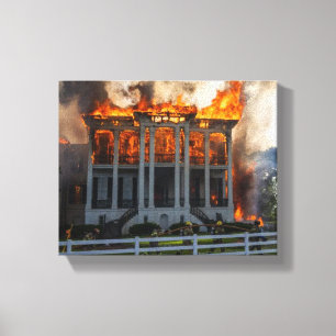 Toile Manoir Antebellum Un incendie éclate à la statio