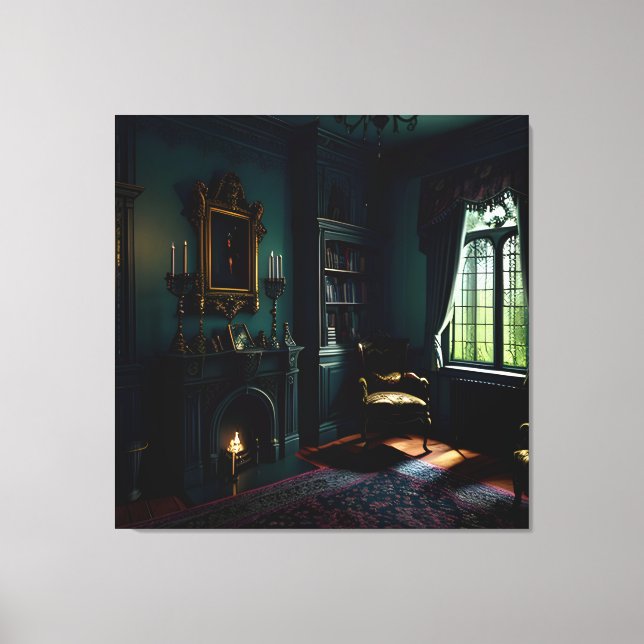 Toile Manoir intérieur gothique 1 (Recto)