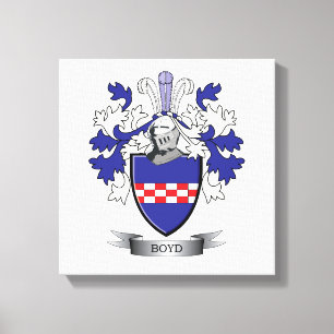 Toile Manteau de crête de famille de Boyd des bras