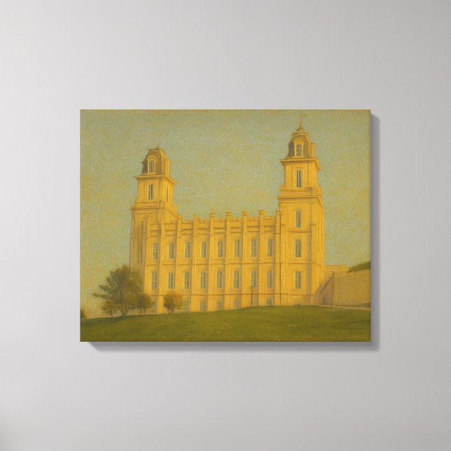 Toile Manti Utah Temple Painting™ LDS Peinture murale (Recto)