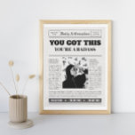 Toile Mantra photo de couverture de la page couverture d<br><div class="desc">Une photo de couverture vintage du journal à laquelle vous pouvez ajouter votre propre photo. Avec des gros titres audacieux avec des mantras et des affirmations du matin disant que vous avez ceci et que vous êtes un âne. L'article est aussi inspirant et motivant</div>