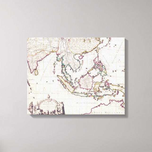 Toile Map of India & the East Indies (Recto)