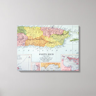 TOILE MAP : PORTO RICO, 1900