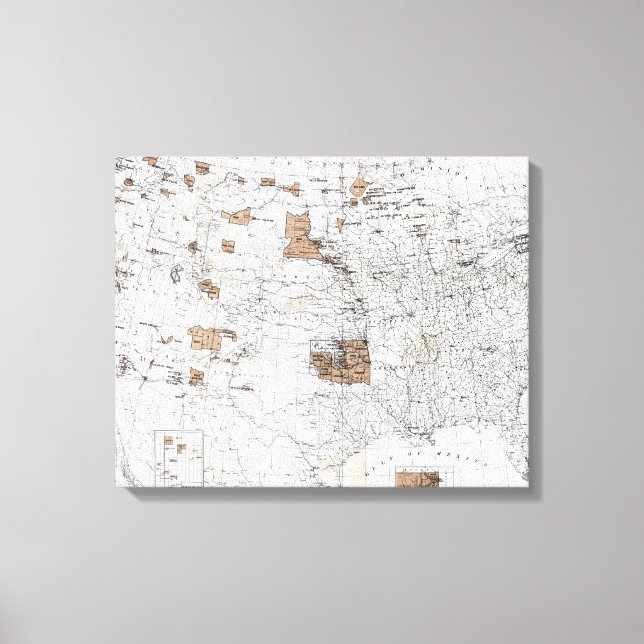 TOILE MAP : RÉSERVATION, 1888 (Recto)