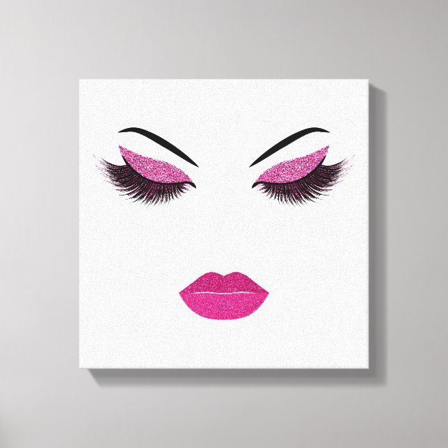 Toile Maquillage avec effet parties scintillant (Recto)